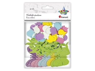 PĚNOVÉ SAMOLEPKY TULIPÁNY, MOTÝLI 92 KS