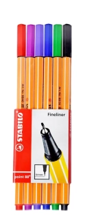 LINER STABILO POINT 88 / SADA 6 BAREV