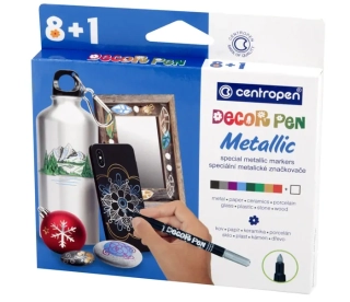 POPISOVAČ CENTROPEN 2737/8+1 DECORPEN METALLIC