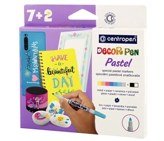 POPISOVAČ CENTROPEN 2738/7+2 DECORPEN PASTEL