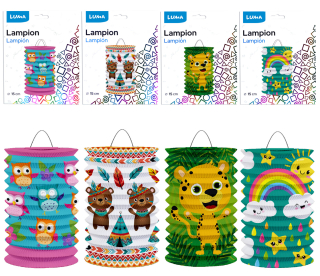 LAMPION 15cm VÁLEC DĚTSKÝ LUMA MIX 2