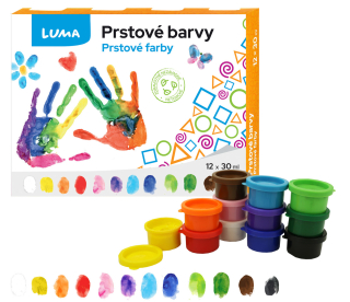 BARVY PRSTOVÉ LUMA 12 BAREV 30ml