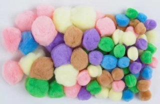 BAMBULKY AKRYLOVÉ PASTEL MIX