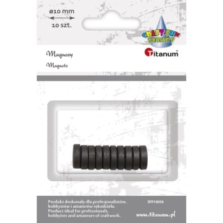 MAGNET ČERNÝ 10 mm MIX BAREV 10ks/bal.