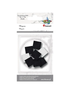 MAGNETICKÉ ČTVERCE SADA 8 ks, 12,4x12,4 mm