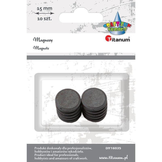 MAGNET ČERNÝ 15 mm MIX BAREV 10ks/bal.