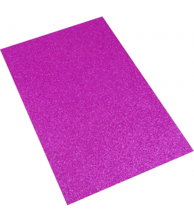 PĚNA DEKORAČNÍ A4 GLITR RŮŽOVÁ