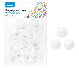 POLYSTYREN - KOULE 20mm LUMA