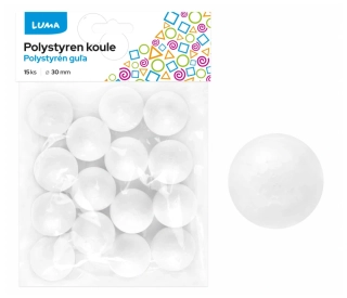 POLYSTYREN - KOULE 30mm LUMA