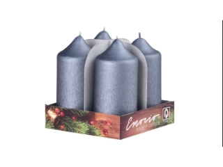 ADVENTNÍ SVÍČKY4 ks, MAT GRAFIT 40x80