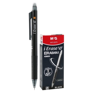 GUMOVACÍ PERO M&G iERASE VI 0,5 mm - ČERNÝ INKOUST