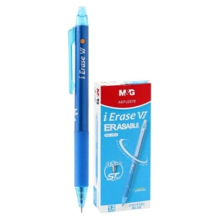 GUMOVACÍ PERO M&G iERASE VI 0,5 mm - MODRÝ INKOUST