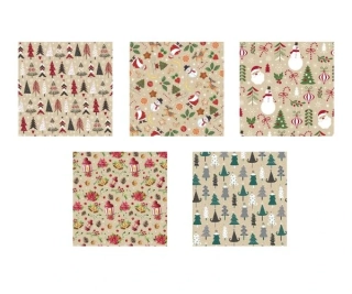 BALÍCÍ PAPÍR VÁNOČNÍ 0,7x2m P2_KRAFT_GW_4