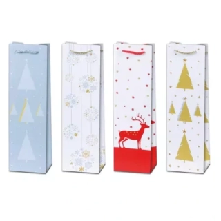 TAŠKA VÁNOČNÍ NA LAHEV "B" X-MAS