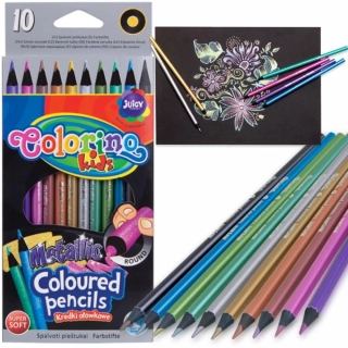 PASTELKY COLORINO KULATÉ METAL 10 BAREV