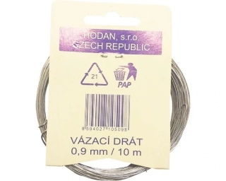 DRÁT VÁZACÍ 0,6mm x 10m STŘÍBRNÝ