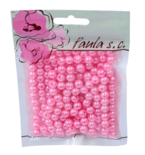 KORÁLKY 50G RŮŽOVÉ PERLEŤOVÉ