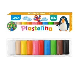 PLASTELÍNA 10 BAREV 200g LUMA