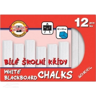 KŘÍDY ŠKOLNÍ BÍLÉ 12ks