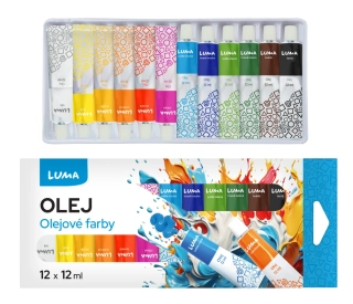 BARVY OLEJOVÉ SADA LUMA 12 BAREV 12 ml
