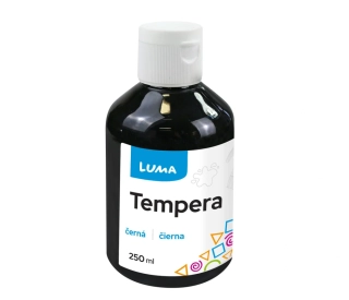 BARVA TEMPEROVÁ LUMA 250 ML ČERNÁ