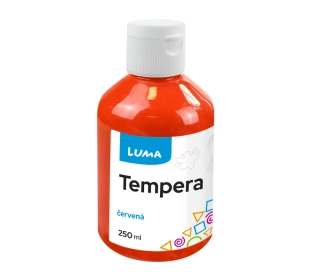 BARVA TEMPEROVÁ LUMA 250 ML ČERVENÁ