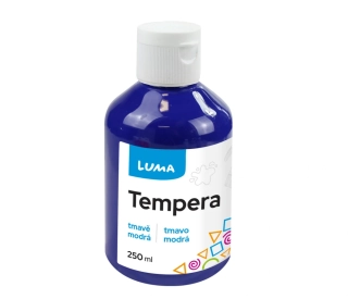 BARVA TEMPEROVÁ LUMA 250 ML MODRÁ TMAVĚ