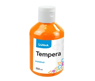 BARVA TEMPEROVÁ LUMA 250 ML ORANŽOVÁ