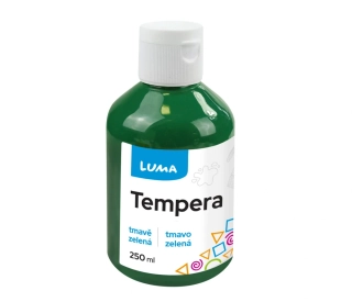 BARVA TEMPEROVÁ LUMA 250 ML ZELENÁ TMAVĚ