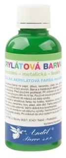 AKRYLOVÁ BARVA LESKLÁ 50g TMAVĚ ZELENÁ