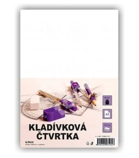 KLADÍVKOVÁ ČTVRTKA A3 250 g/m2 10 ks