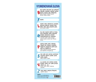 VYJMENOVANÁ SLOVA ZÁLOŽEKA LUMA
