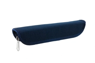 POUZDRO JEDNOBAREVNÉ  S - 2 GUMIČKY MODRÉ