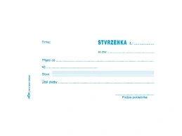 PŘÍJMOVÝ DOKLAD SE STVRZENKOU