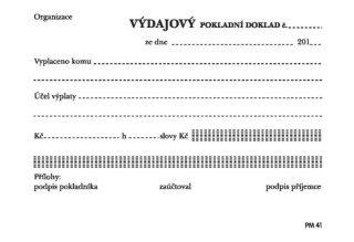 DAŇOVÝ VÝDAJOVÝ DOKOLAD PM41