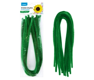 DRÁTEK ŽINYLKA 500 X 8MM 10KS ZELENÝ TMAVĚ LUMA