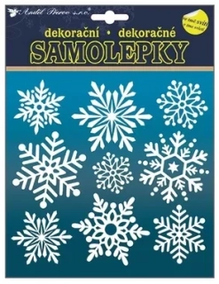SAMOLEPKY SVÍTÍCÍ VE TMĚ 23x18 cm VLOČKY