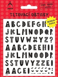 DĚTSKÉ TETOVÁNÍ ABECEDA 01