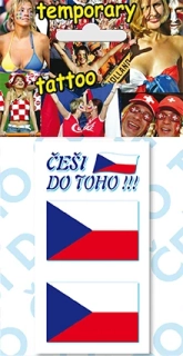 TETOVACÍ OBTISKY VLAJKA ČR ČEŠI DO TOHO!