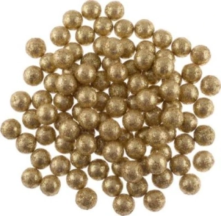 POLYSTYREN KULIČKY GLITTER 1,8 cm ZLATÉ