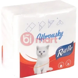 UBROUSKY ROLLPAP BÍLÉ 100 ks