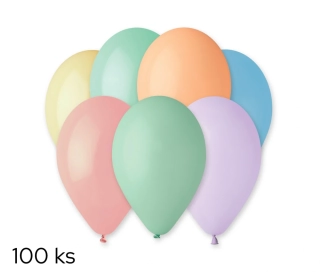 NAFUKOVACÍ BALÓNKY PASTEL MIX 100 ks