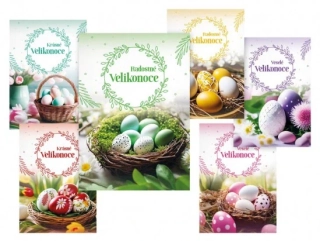 POHLEDNICE VELIKONOCE 126 B UV MIX