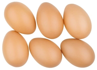 PLASTOVÉ VAJÍČKO HNĚDÉ 8 cm 