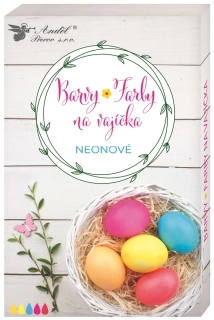 BARVY NA VAJÍČKA GELOVÉ NEONOVÉ SADA 5 BAREV