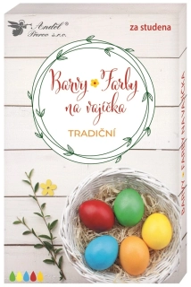 BARVY NA VAJÍČKA GELOVÉ TRADIČNÍ SADA 5 BAREV