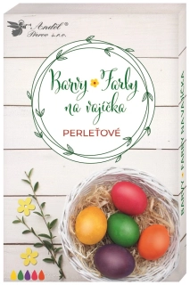 BARVY NA VAJÍČKA GELOVÉ PWRLEŤOVÉ SADA 5 BAREV