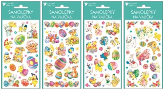 SAMOLEPKY NA VAJÍČKA GELOVÉ 9 x 19 cm BAREVNÁ ZVÍŘÁTKA
