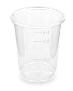 PLASTOVÝ KELÍMEK S RYSKOU 2/4/5 cl, 40 ks