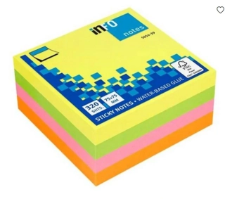 SAMOLEPÍCÍ BLOČEK 4x80ls NEON 